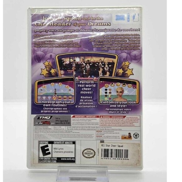 3 for 10$ All Star Cheer Squad (Nintendo Wii, 2008) CIB - Good - Picture 2 of 3